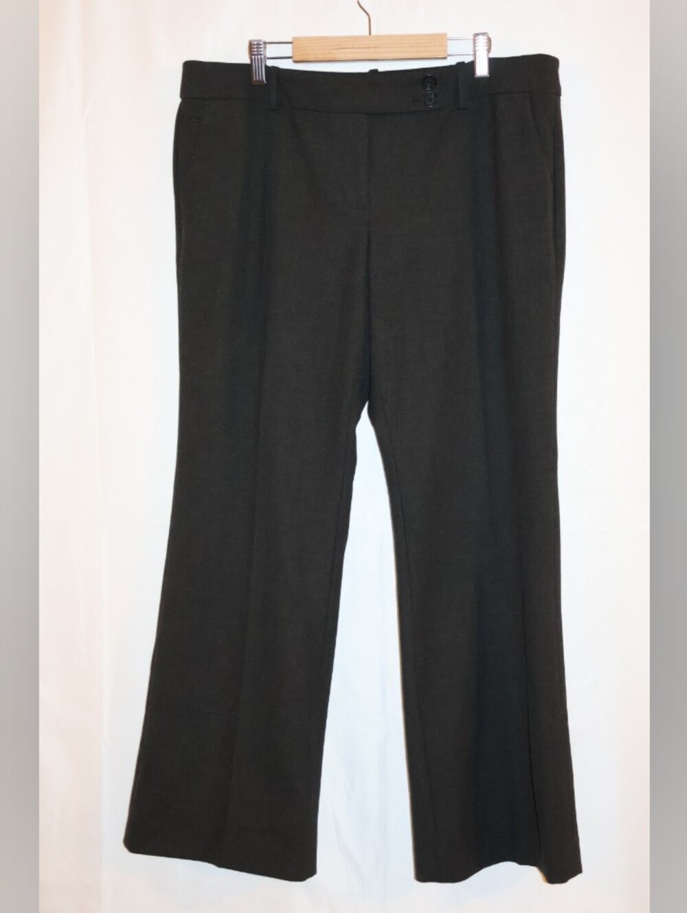Ann Taylor LOFT Dark Gray Marisa Fit Dress Trousers.